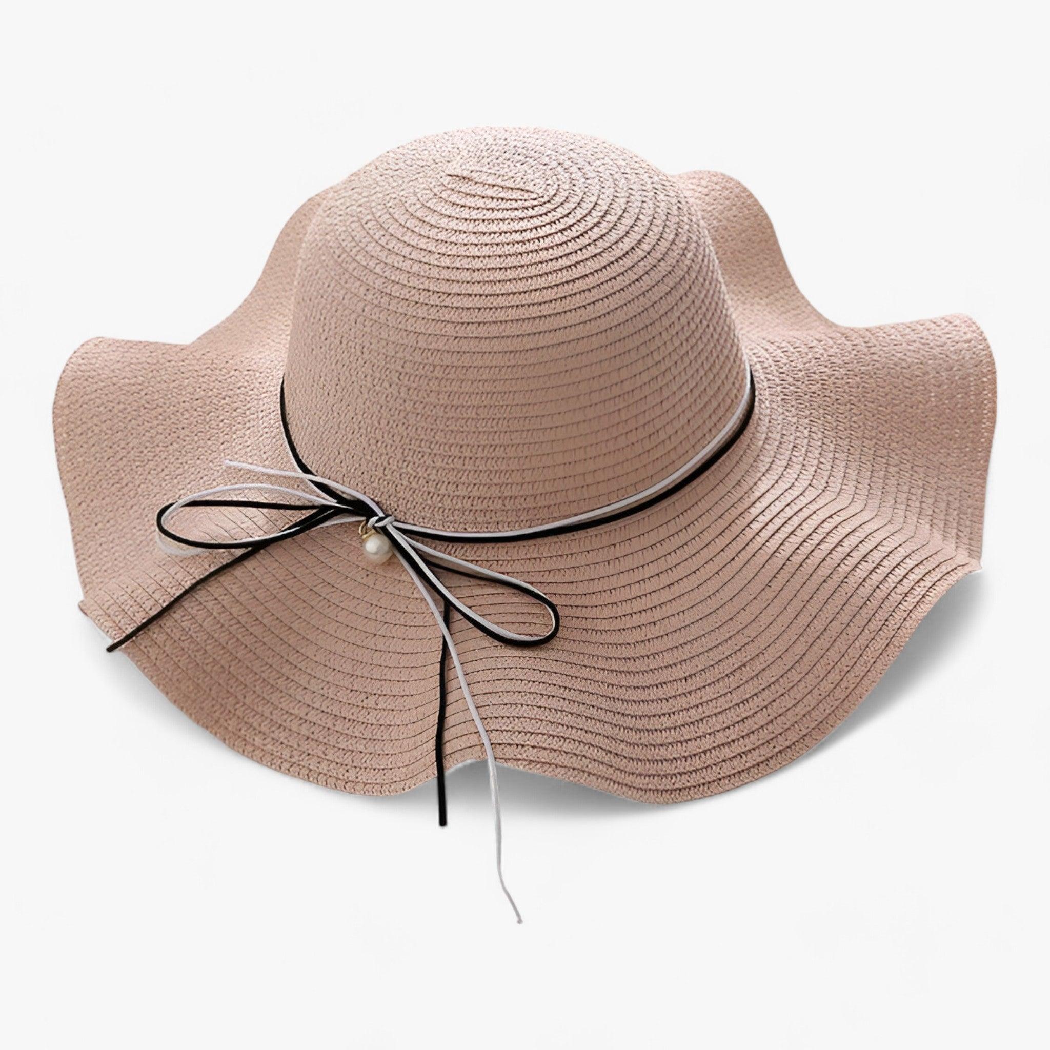 Chapeau de plage féminin aéré avec nœud et protection UV - BreezeBow