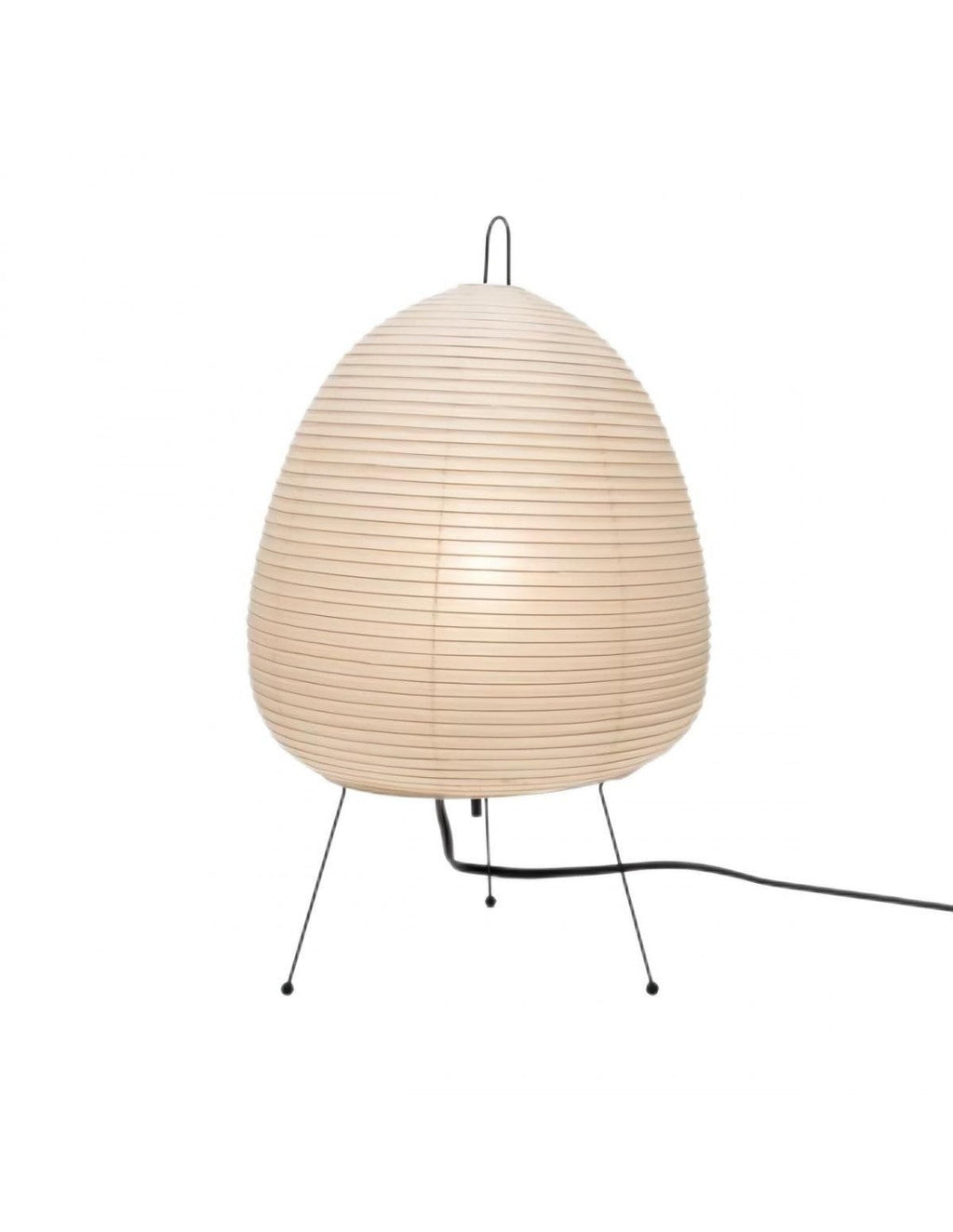Lampe sur pied japonaise en sculpture de papier