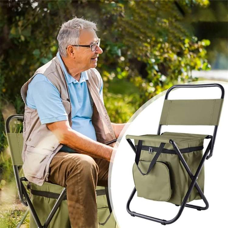 Chaise de Plein Air Pliable Tout-en-Un