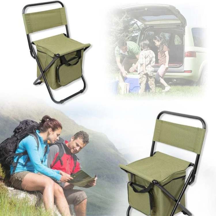 Chaise de Plein Air Pliable Tout-en-Un