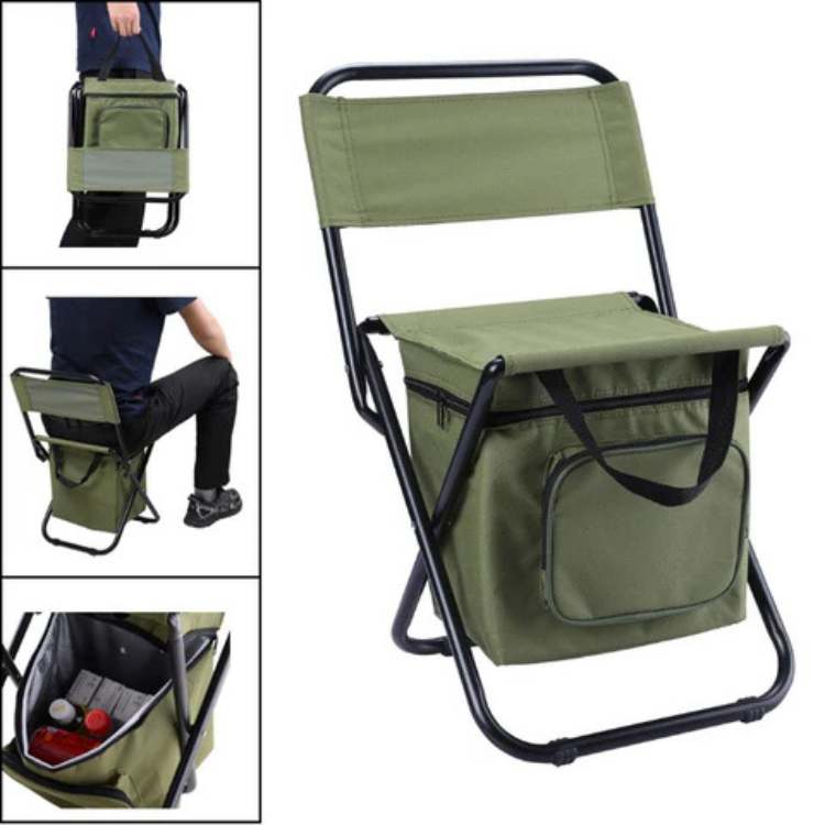 Chaise de Plein Air Pliable Tout-en-Un