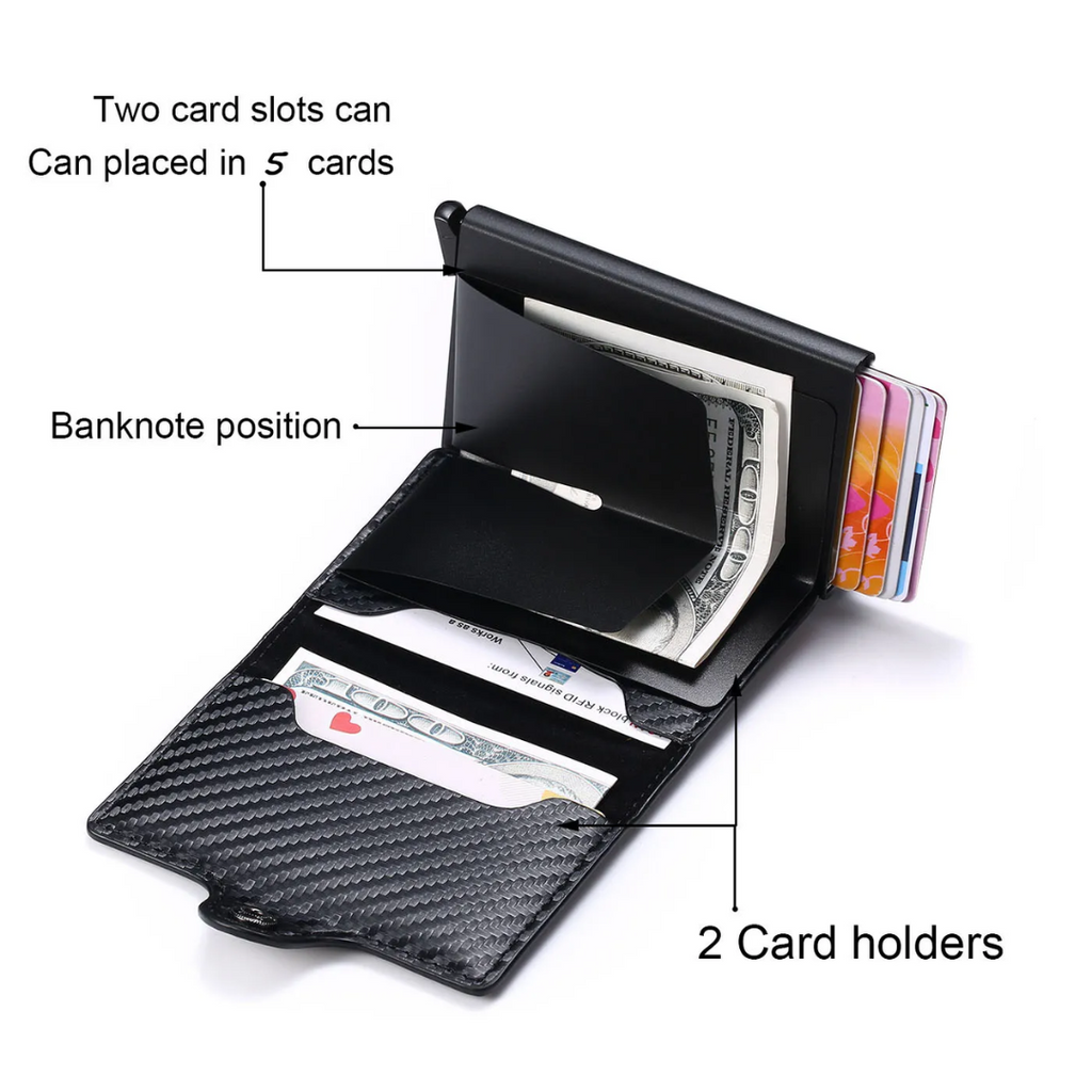 Portefeuille en Aluminium avec Clip pour Billets
