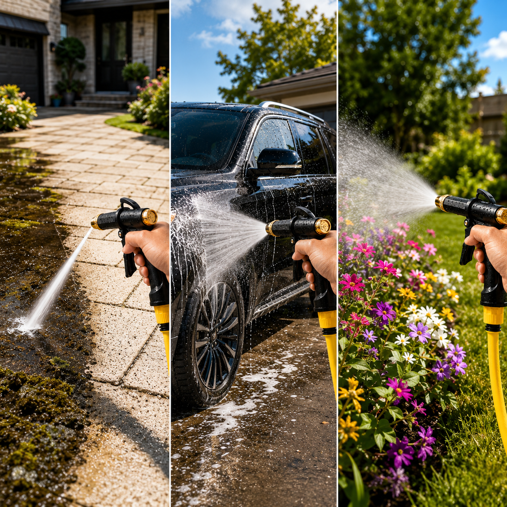 AQUAFORCE - Nettoyeur haute pression pour jardin et voiture