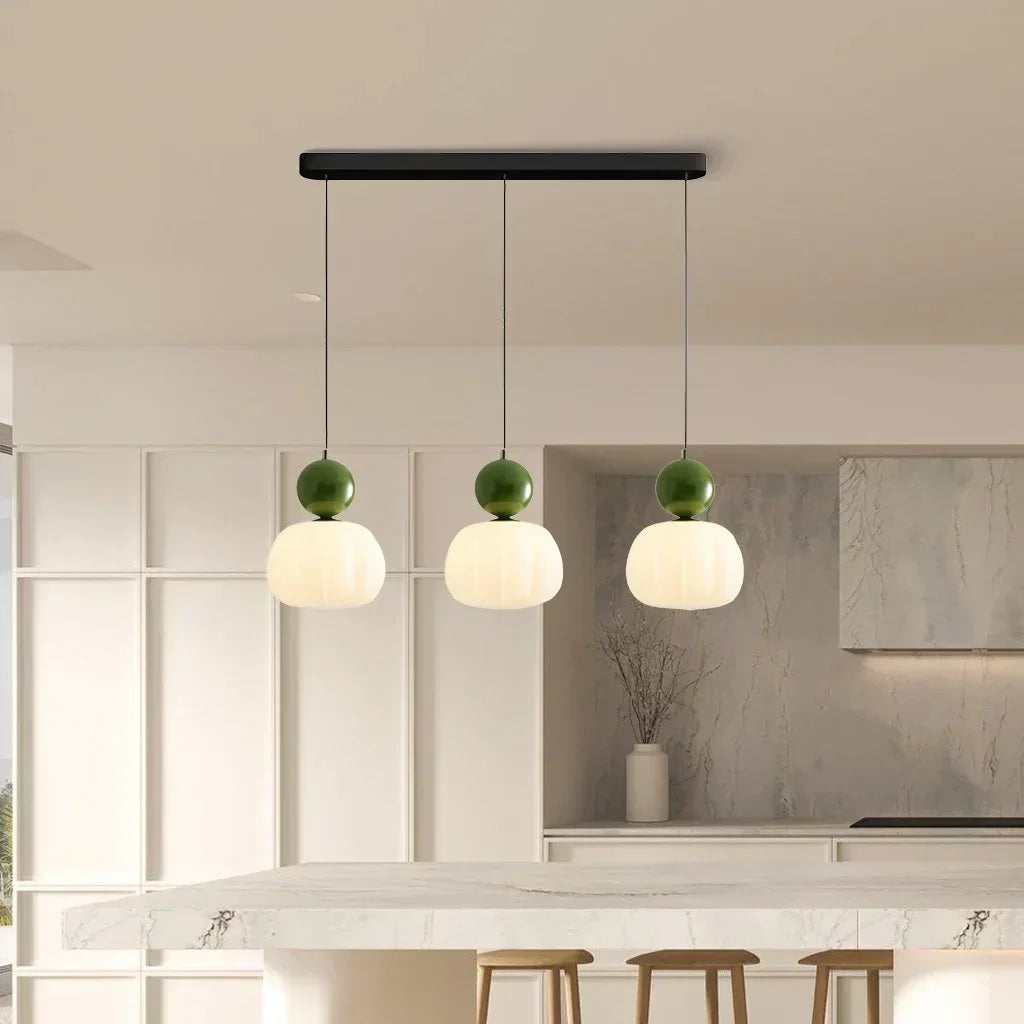 Lustre Crème Art Déco - Style Bauhaus