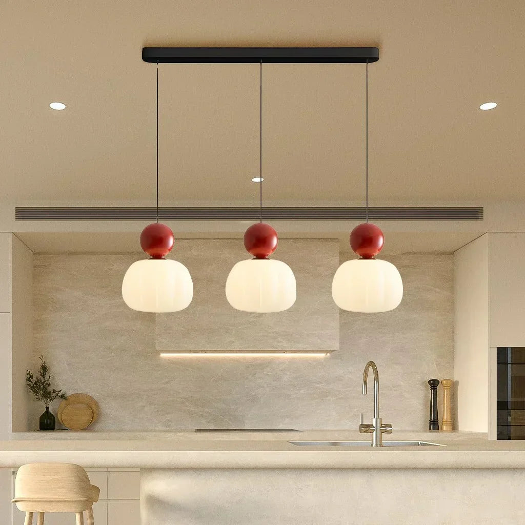 Lustre Crème Art Déco - Style Bauhaus