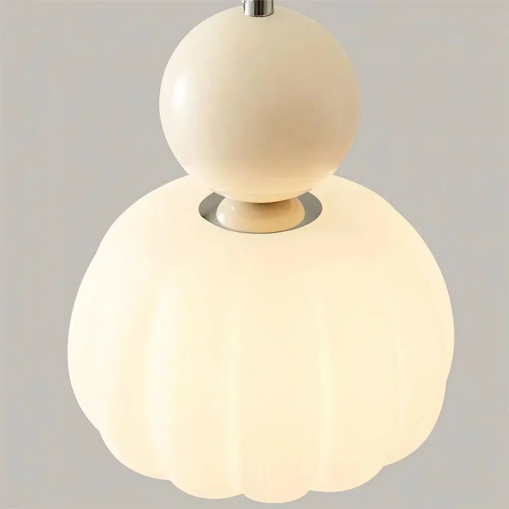 Lustre Crème Art Déco - Style Bauhaus