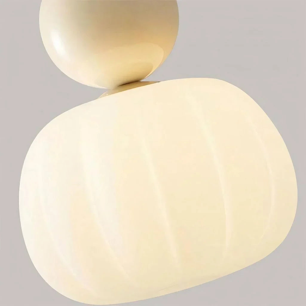 Lustre Crème Art Déco - Style Bauhaus
