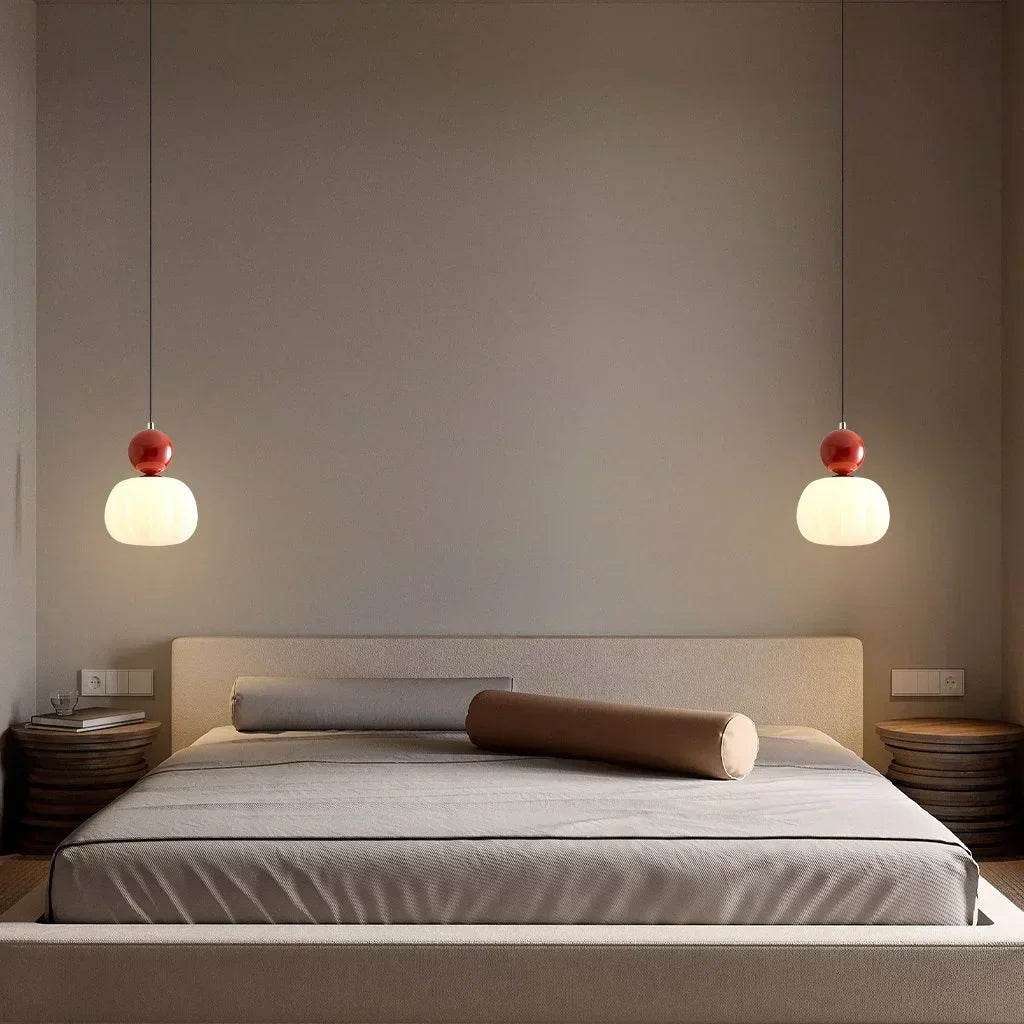 Lustre Crème Art Déco - Style Bauhaus