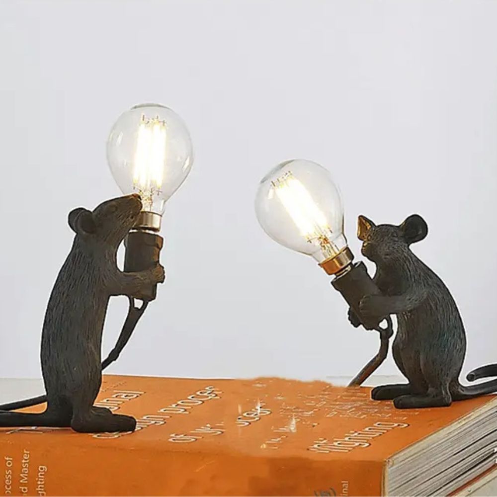 Lampe Souris en Résine Artistique