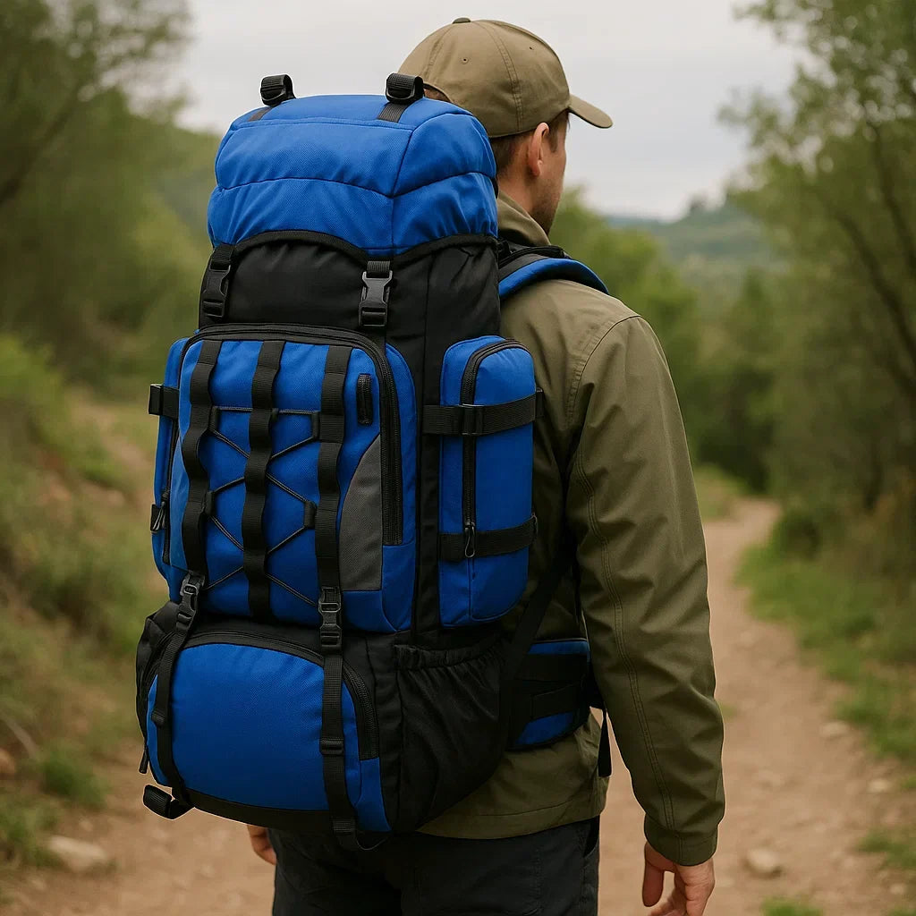 Sac à dos de randonnée imperméable 90L – Sac de voyage ultraléger pour aventures en plein air et camping