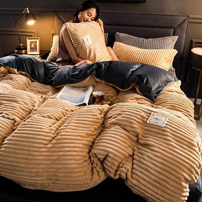 Housse de Couette en Fleece de Luxe - Chaleur et Confort pour l'Hiver