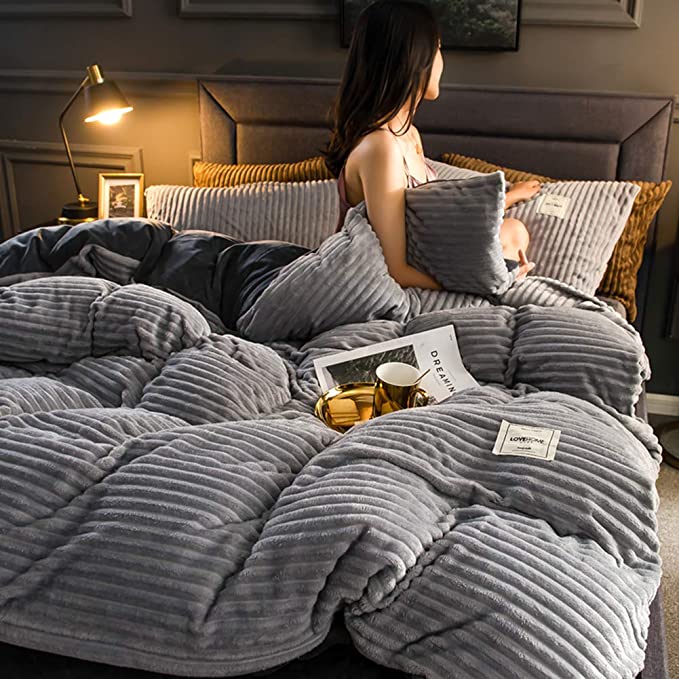 Housse de Couette en Fleece de Luxe - Chaleur et Confort pour l'Hiver