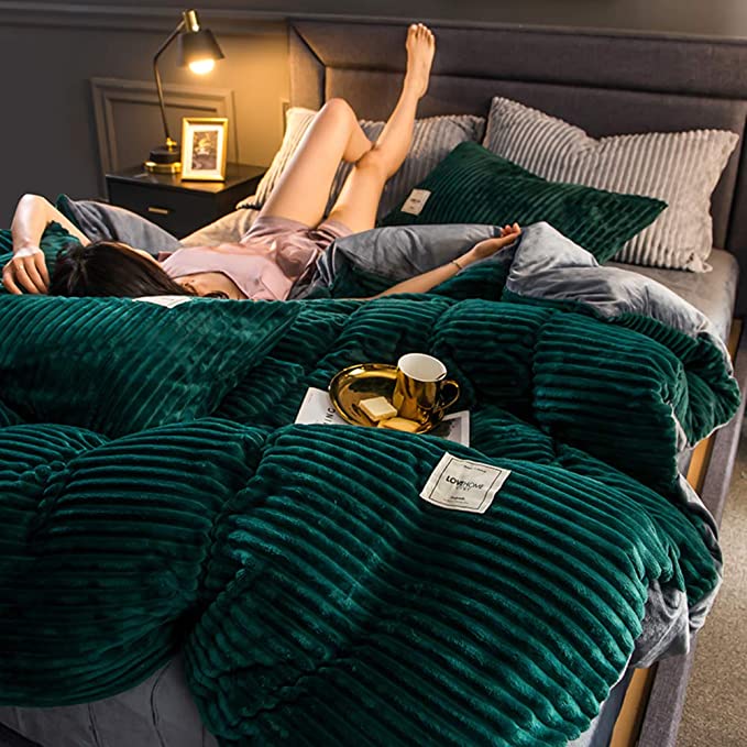 Housse de Couette en Fleece de Luxe - Chaleur et Confort pour l'Hiver