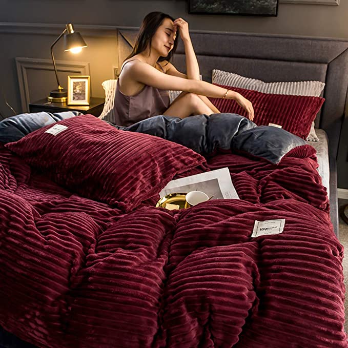 Housse de Couette en Fleece de Luxe - Chaleur et Confort pour l'Hiver