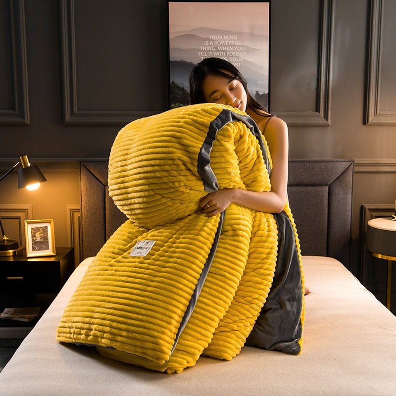 Housse de Couette en Fleece de Luxe - Chaleur et Confort pour l'Hiver