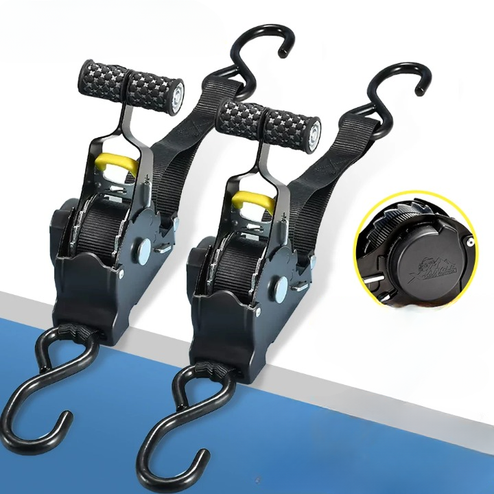 Sangles robustes à enroulement automatique avec cliquet pour une charge sécurisée