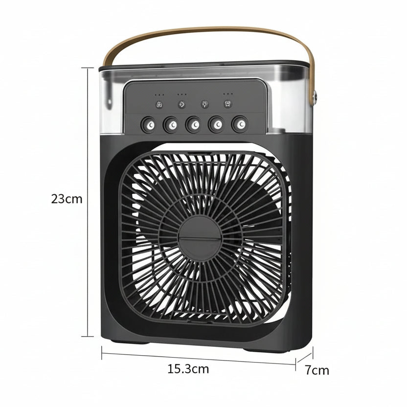 Humidificateur portable mini avec ventilateur 2-en-1 – refroidissement de bureau