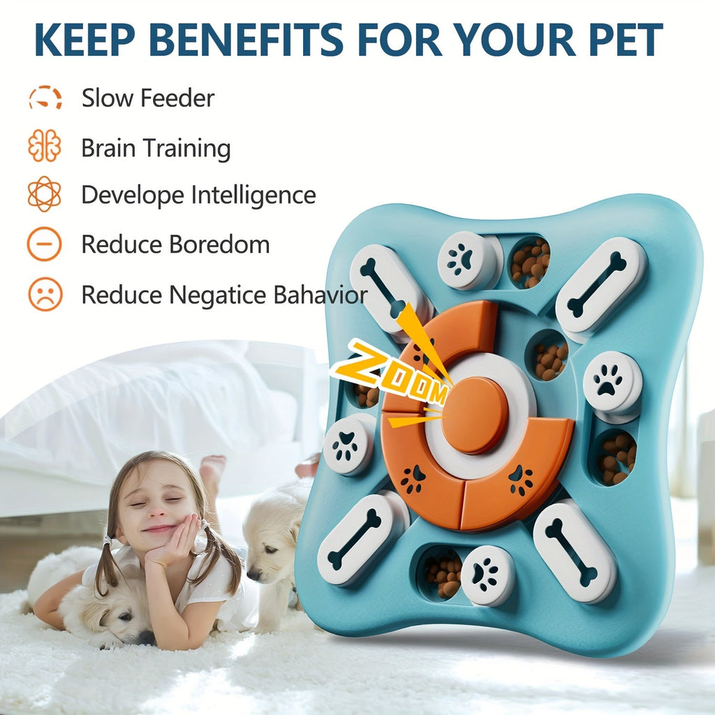 BRAINFETCH PUZZLE – Distributeur de nourriture interactif IQ pour chiens