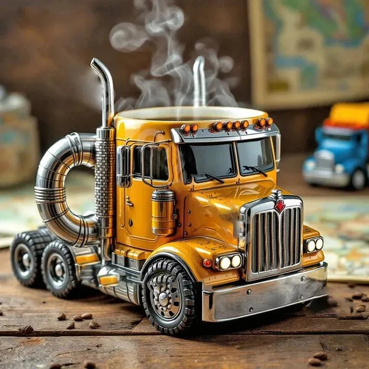 TruckCoffee | Mug de café pour camion semi-remorque - un indispensable pour la route