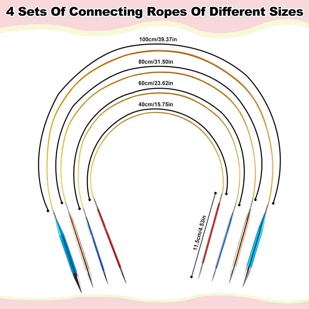 KnitFlex™ | Ensemble d'aiguilles circulaires interchangeables