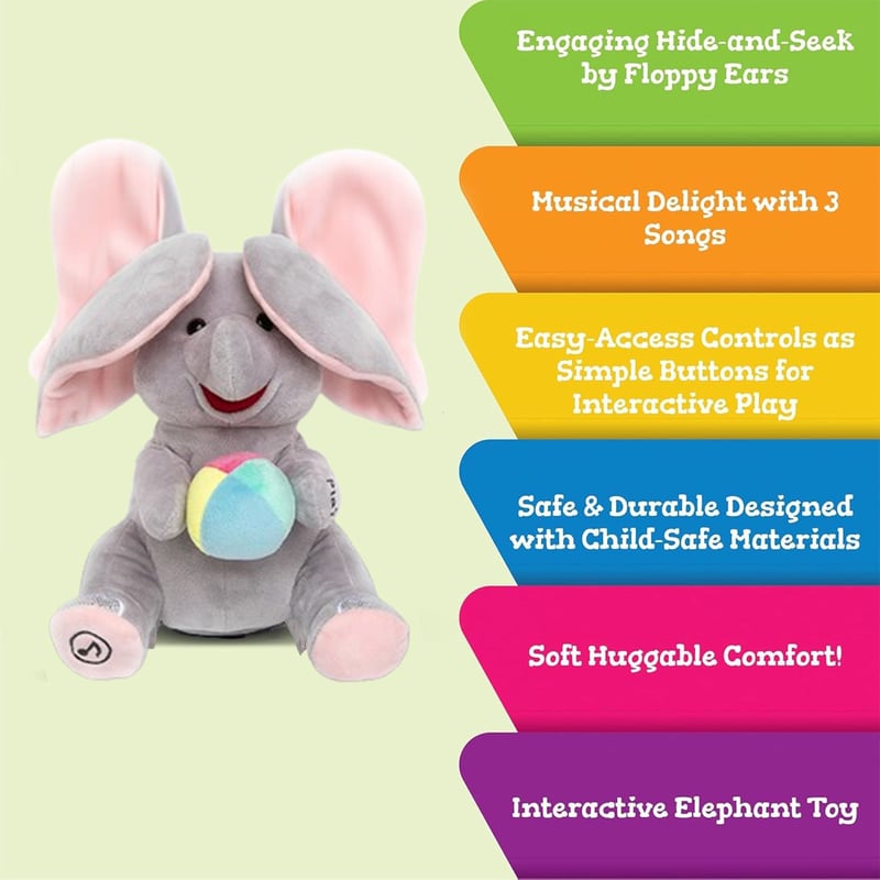 MelodyHugs - Peluche Éléphant Musical