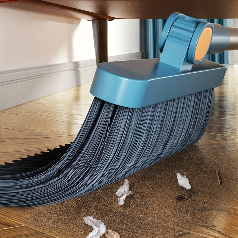 CLEANSWEEP PRO – Ensemble de balai et pelle à poussière avec manche long rotatif et dents de peigne intégrées