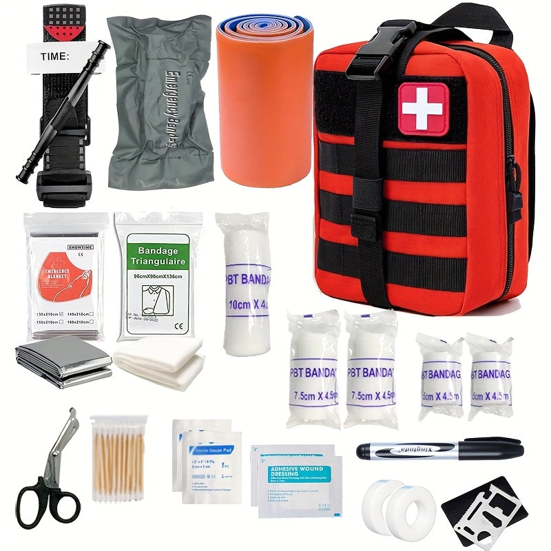 Kit de premiers secours complet avec garrot – Kit de survie essentiel pour les aventures