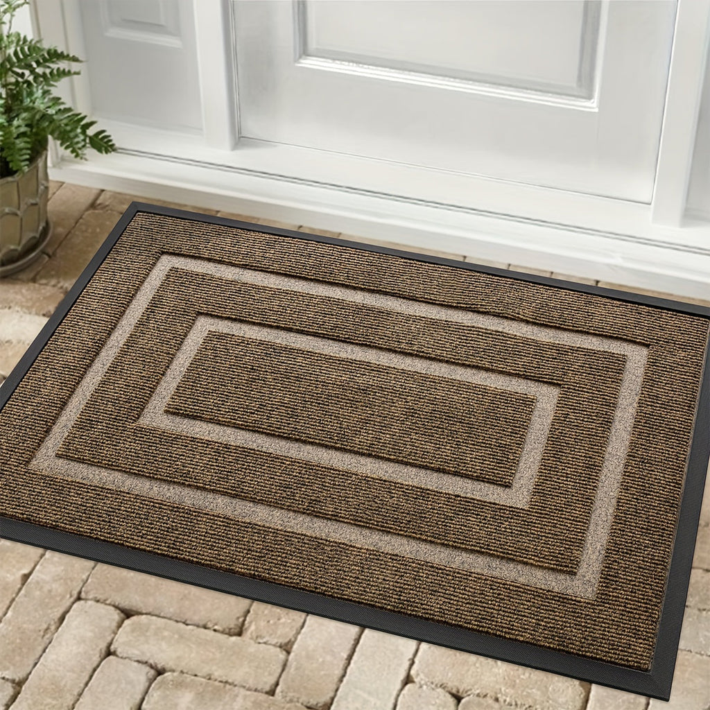 Tapis en Caoutchouc Facile pour Entrée de Maison, Durable et Antidérapant, Parfait pour la Décoration de Noël