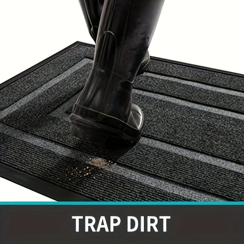 Tapis en Caoutchouc Facile pour Entrée de Maison, Durable et Antidérapant, Parfait pour la Décoration de Noël