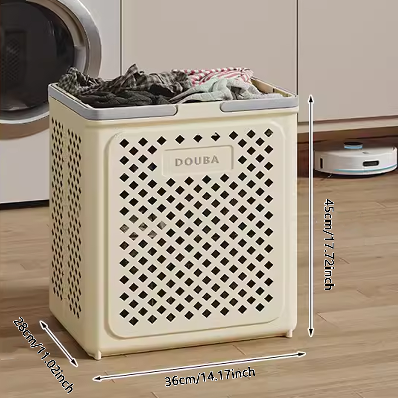 Panier à linge grande capacité avec roues, pliable