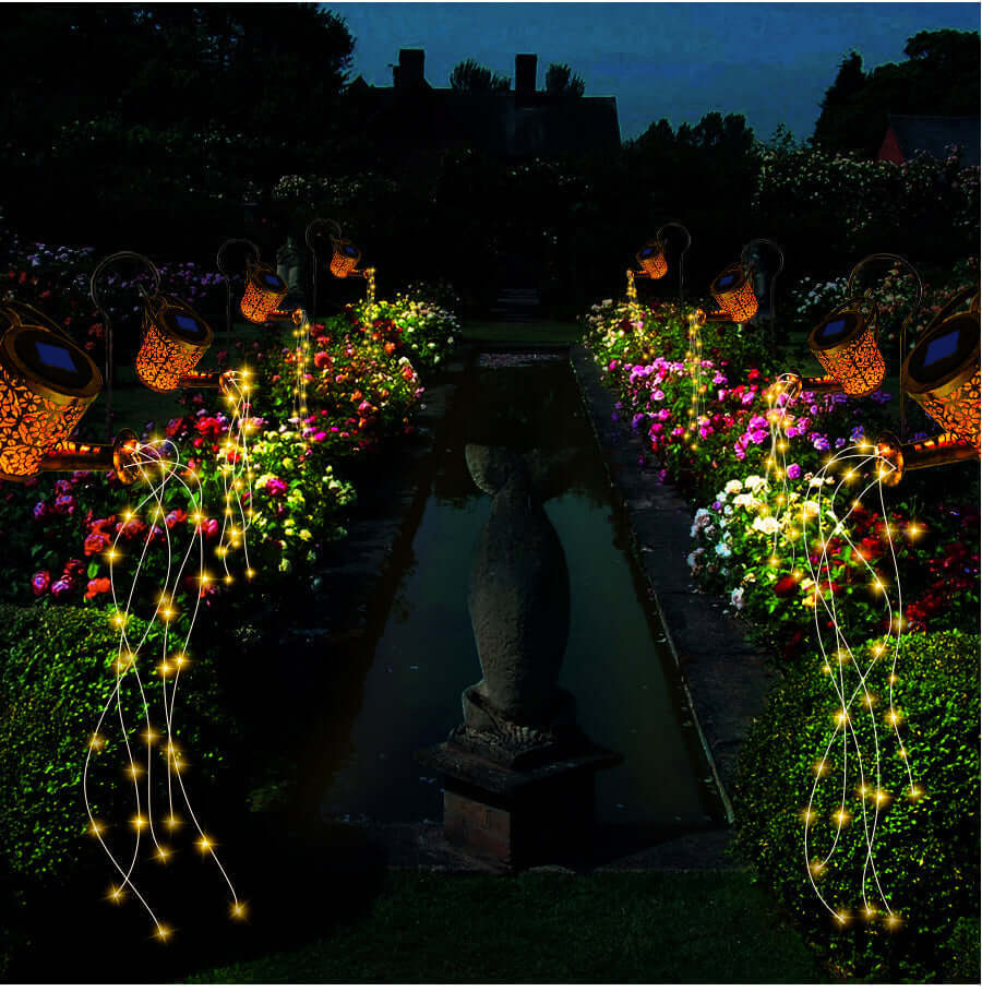 Lumière de Jardin Solaire de 80 cm Décor de Cascades LED Extérieur