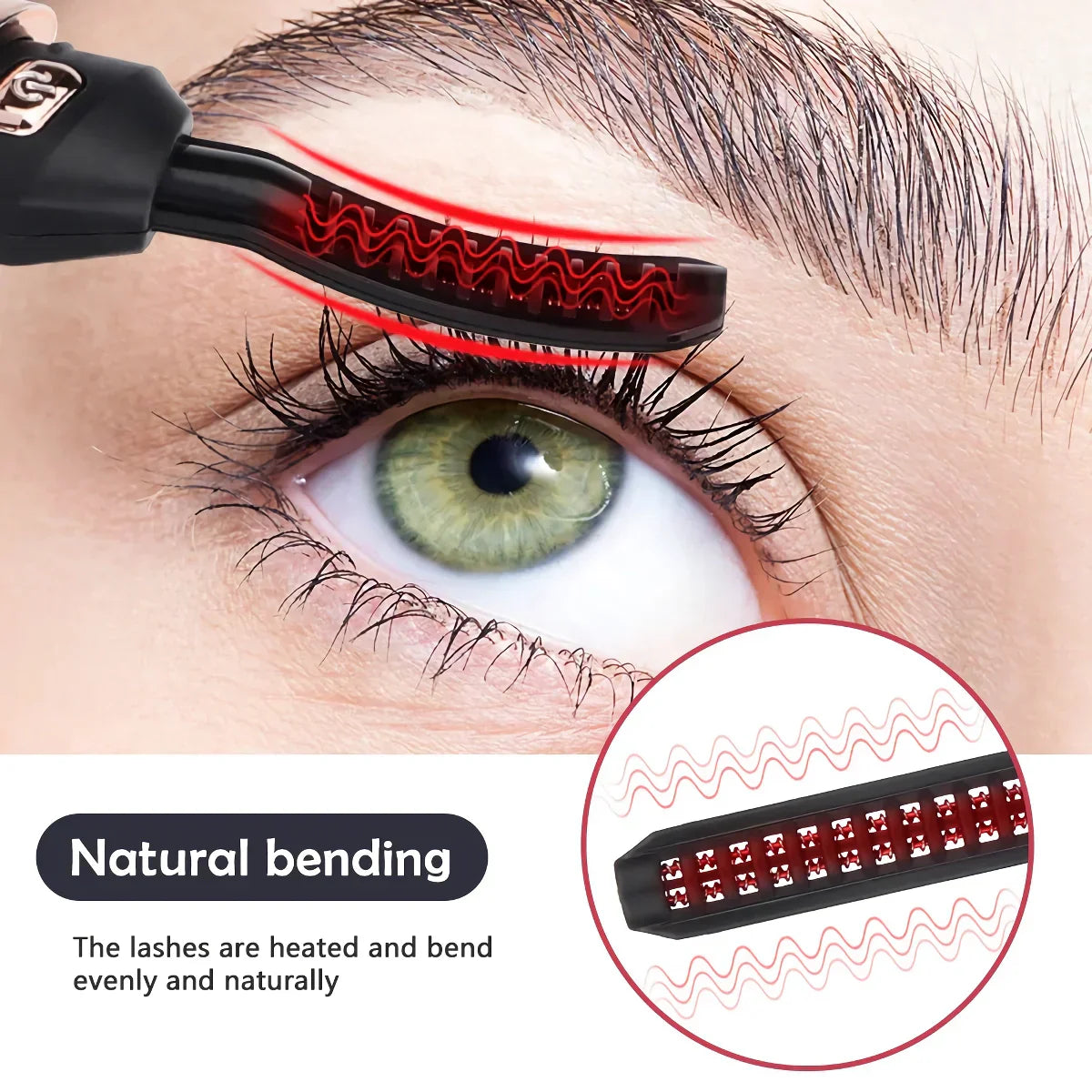 LuxeLash Pro™ | Recourbe-cils USB rechargeable à chauffage rapide