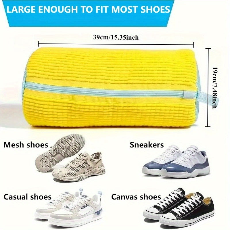 SOLESHIELD - Sac de lavage pour chaussures robuste avec fermeture éclair et doublure protectrice douce