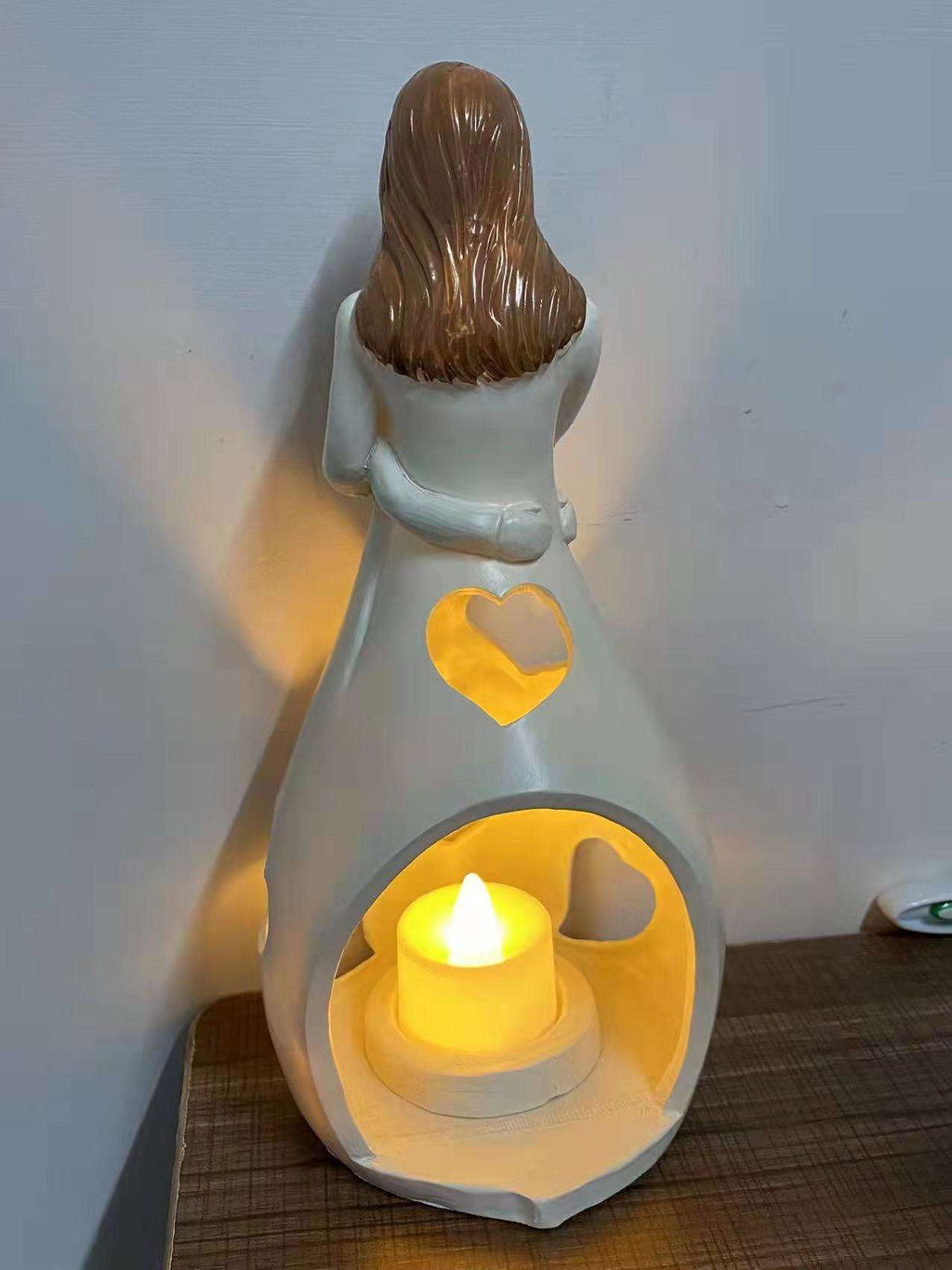 Lampe de Table en Forme de Cœur Symbole d'Amour Éternel