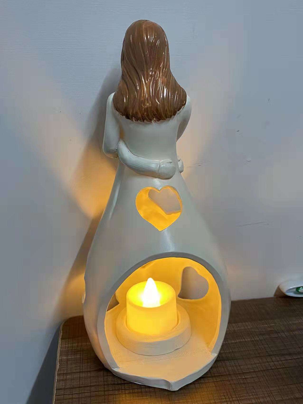 Lampe de Table en Forme de Cœur Symbole d'Amour Éternel