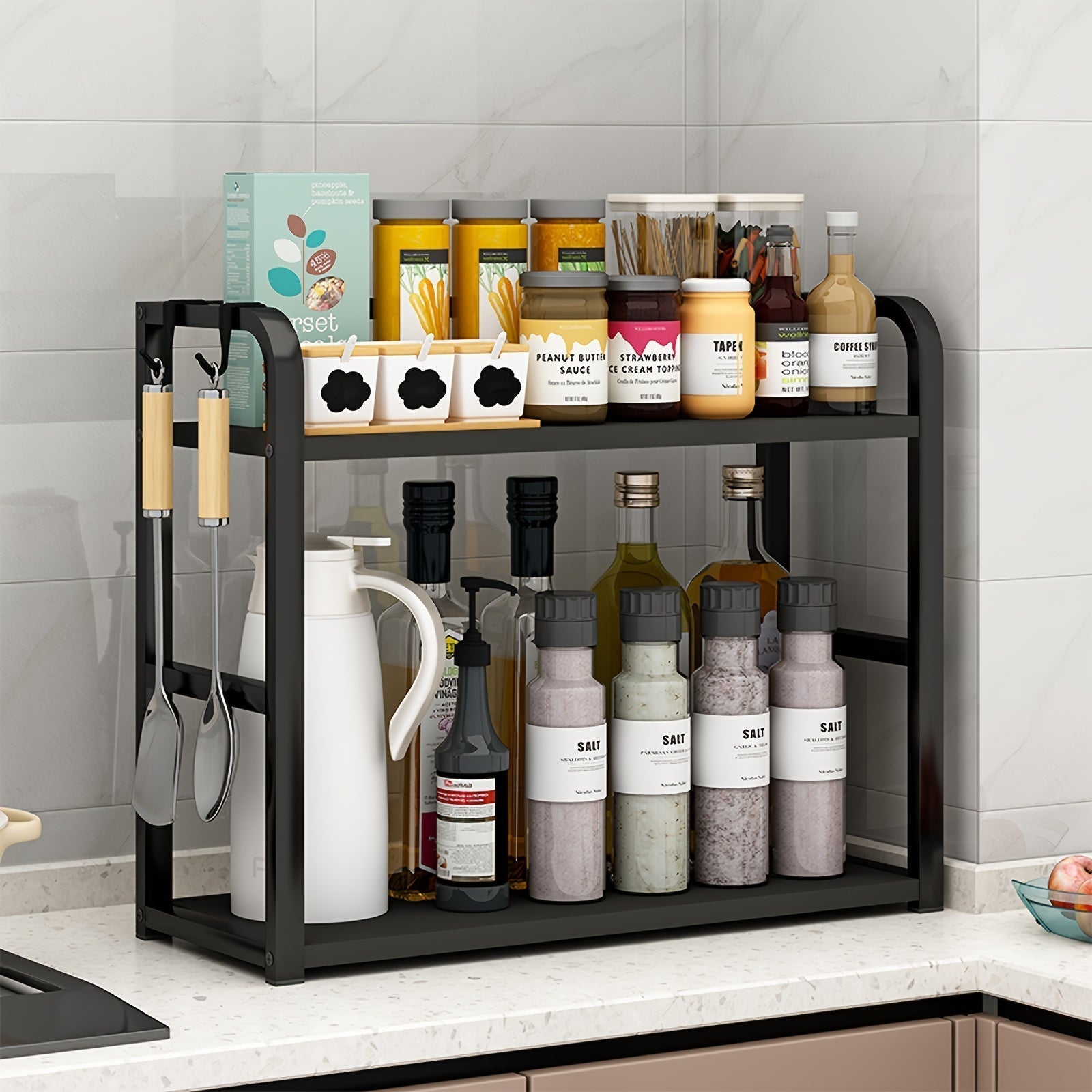 Étagère à épices de cuisine – Pratique et inoxydable