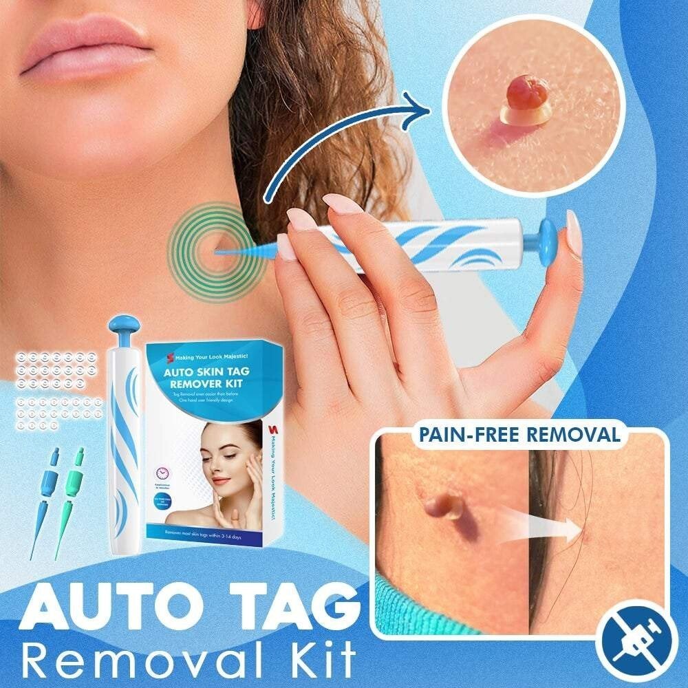 TagGone Kit de Retrait Auto-Tag | Application sans douleur | Pour une peau lisse et uniforme