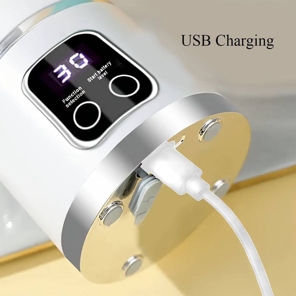 Mixeur et Extracteur de Jus USB Portable – Facile à nettoyer, parfait pour les boissons aux fruits et légumes, milkshakes, capacité de 10,14 oz à 16,91 oz