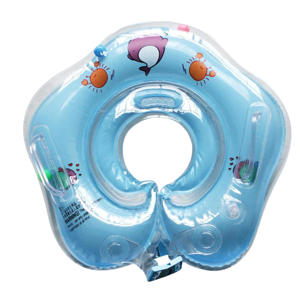 Bébé Bouée de Cou avec Double Chambres à Air et Design de Poignée Sécurisée