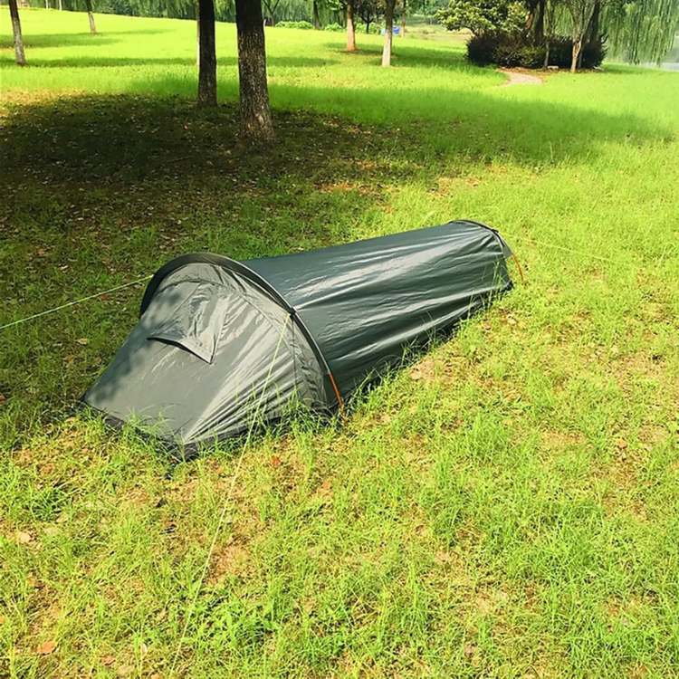 Tente de camping ultralégère pour une personne | Imperméable, coupe-vent & idéale pour les randonneurs et les backpackers