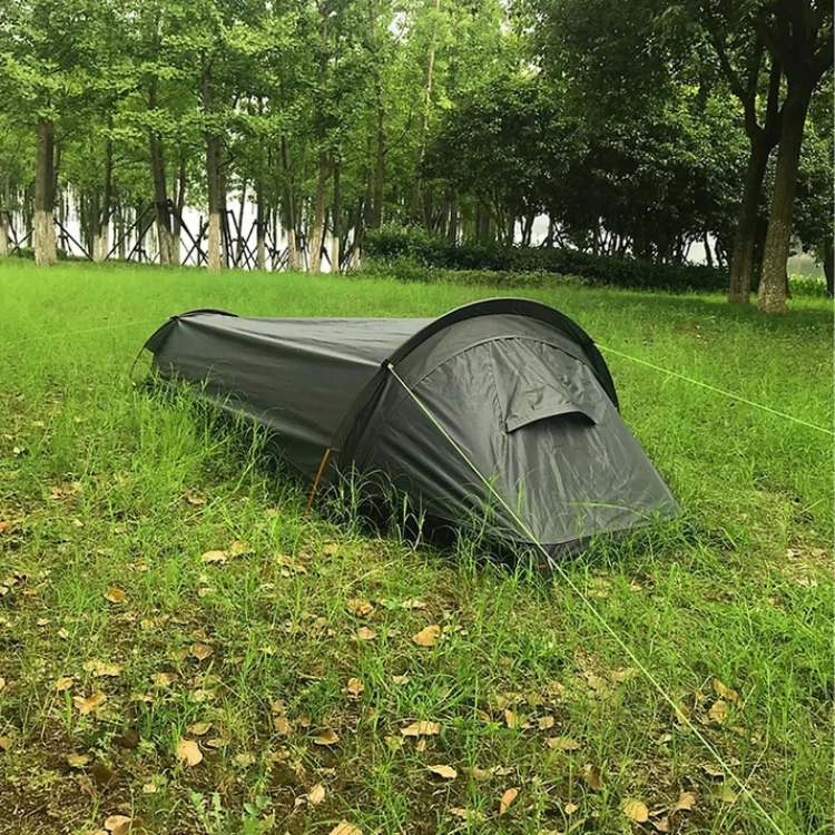 Tente de camping ultralégère pour une personne | Imperméable, coupe-vent & idéale pour les randonneurs et les backpackers