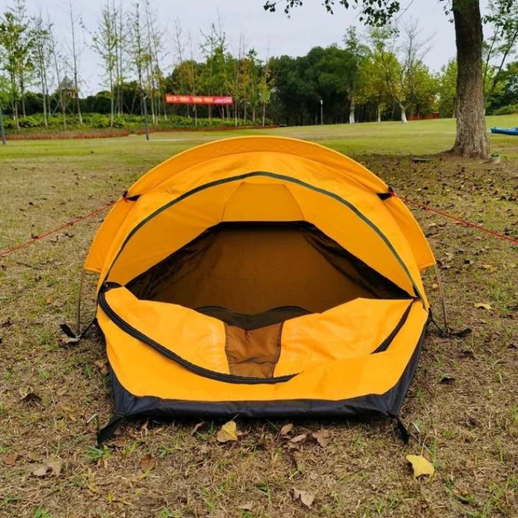 Tente de camping ultralégère pour une personne | Imperméable, coupe-vent & idéale pour les randonneurs et les backpackers