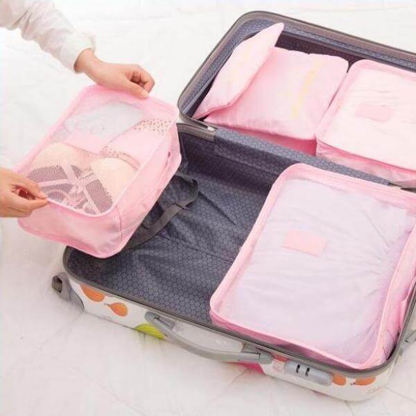 Ensemble d'organisateurs de bagages (2 pièces) – sacs de voyage gain de place