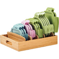 Organisateur de Cuisine en Bambou pour le Rangement des Couvercles - TopKeeper