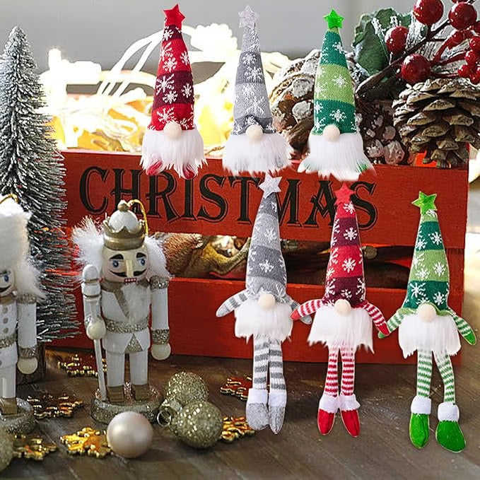 Lutin de Noël avec lumière LED | Figurine décorative faite à la main | Design nordique