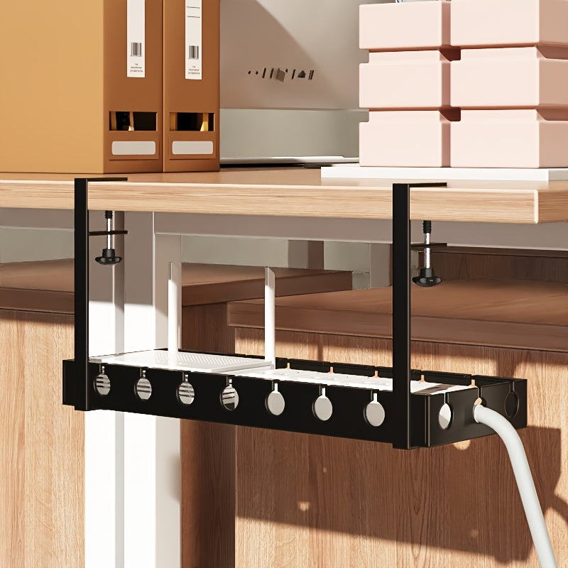 TANGLEFREE - Organisateur de câbles ajustable sous le bureau conçu pour des espaces de travail plus propres et plus ordonnés.