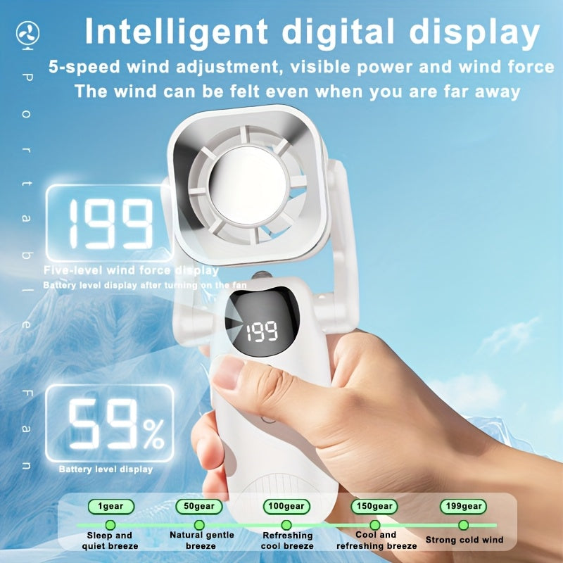 BREEZEVEX – Ventilateur Portable avec Batterie Durable pour Voyage et Travail