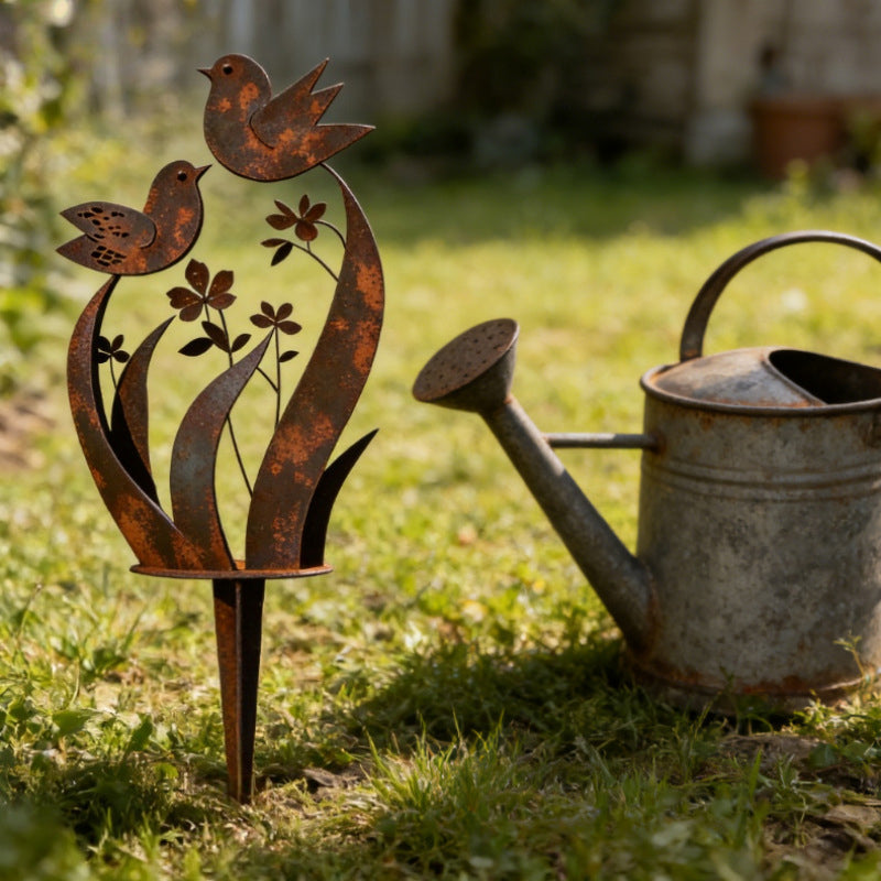 GardenCharm™ | Clôture de jardin décorative avec motifs d'oiseaux et de fleurs