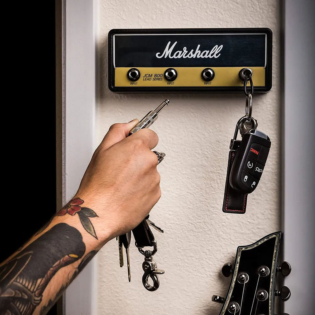 Keyamp Porte-clés | Design amplificateur de guitare | Tableau mural porte-clés avec entrées Jack
