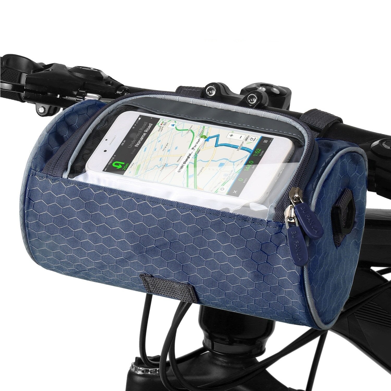 Sac de Guidon de Vélo Pratique avec Support pour Smartphone et Matériau Déperlant